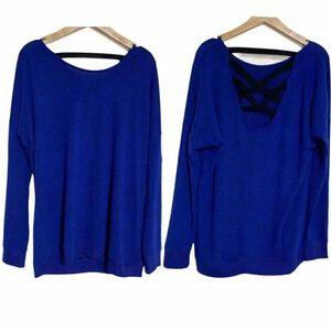 Flirtitude Active XL blue & black cozy top